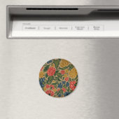 Vintage Floral Designer Garden Artwork Magneet (Insitu (Vaatwasser))