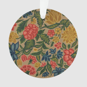 Vintage Floral Designer Garden Artwork Ornament