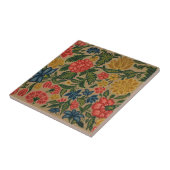 Vintage Floral Designer Garden Artwork Tegeltje (Zijkant)