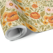 vintage Floral Dream Wildflower art Cadeaupapier (Rol Hoek)