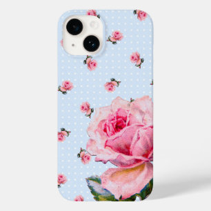 Vintage Floral en Stippen Case-Mate iPhone 14 Hoesje