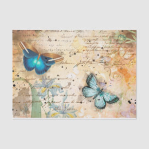 Vintage Floral Ephemera Tissuepapier