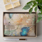 Vintage Floral Ephemera Tissuepapier (Geschenk)