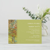 Vintage floral fine art repetitief diner kaart (Staand voorkant)