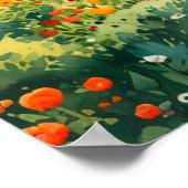 Vintage Floral Garden Poster (Hoek)