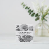 Vintage Floral Garden Visitekaartje (Staand voorkant)