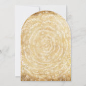 Vintage Floral Garland Wedding Kaart (Achterkant)