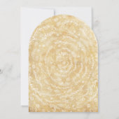 Vintage Floral Garland Wedding Kaart (Achterkant)