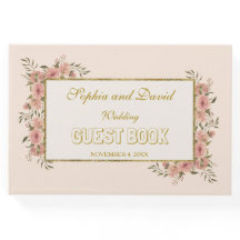 Vintage Floral Gold Foil Lijst Wedding