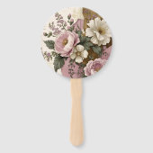 Vintage Floral - Hand Fans Handwaaier (Voorkant)
