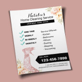 Vintage Floral Housekeeping Flyer