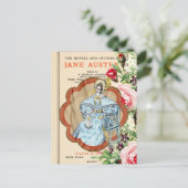 Vintage Floral Jane Collage Briefkaart (Staand voorkant)