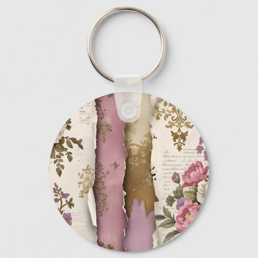 Vintage Floral - Keychain (Voorkant)