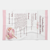 Vintage Floral Kitchen Recipe Keepsake  Theedoek (Horizontaal)