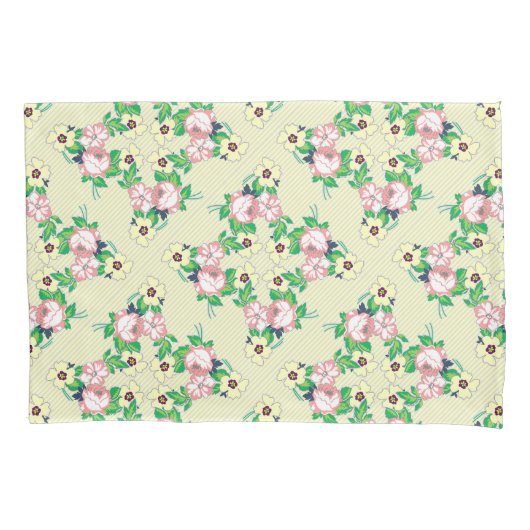 Vintage Floral Kussensloop (Voorkant)