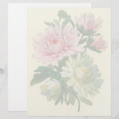 Vintage Floral Letterhead Stationery (Voorkant / Achterkant)