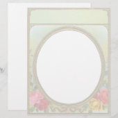 Vintage Floral Letterhead Stationery (Voorkant / Achterkant)