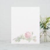 Vintage Floral Letterhead Stationery (Staand voorkant)