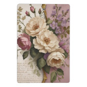 Vintage Floral - Mini Clipboard Mini Klembord (Achterkant)