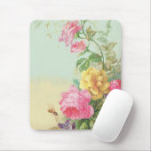 Vintage Floral Mousepad Muismat (Met muis)