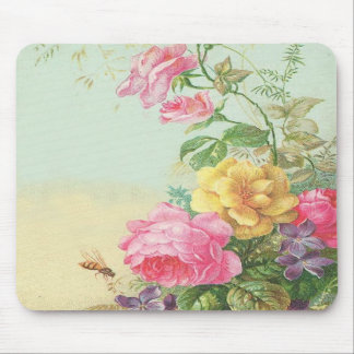Vintage Floral Mousepad Muismat