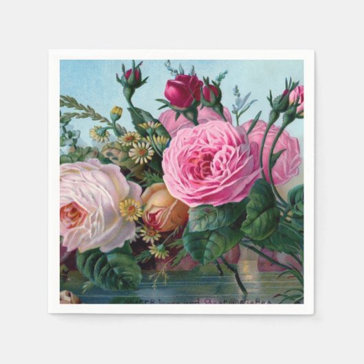 Vintage Floral Napkin Servet (Voorkant)