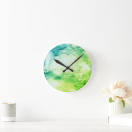 Vintage Floral Nature – Abastract Fantasy Ocean Ronde Klok