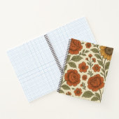 Vintage Floral Notebook – Cozy Botanical Flower  Notitieboek (Binnen)