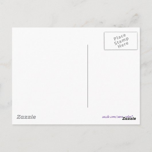 Vintage Floral Pansy Briefkaart (Achterkant)