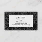 Vintage Floral Patronen Catering Visitekaartje (Achterkant)