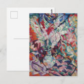 Vintage Floral Pattern Gladiolus Briefkaart (Voorkant / Achterkant)