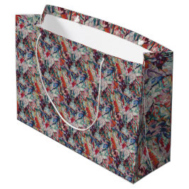 Vintage Floral Pattern Gladiolus Groot Cadeauzakje