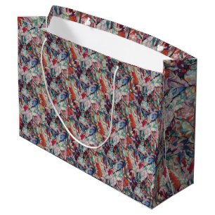 Vintage Floral Pattern Gladiolus Groot Cadeauzakje