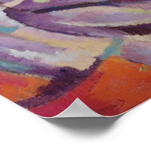 Vintage Floral Pattern Gladiolus Poster (Hoek)