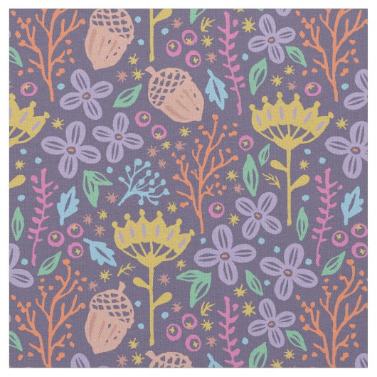 Vintage floral pattern in boho style. stof (Close Up)