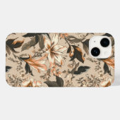 Vintage Floral Pattern iPhone 14 Hoesje (Achterkant (horizontaal))
