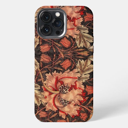 Vintage Floral Pattern iPhone Hoesje (Achterkant)