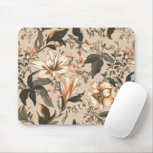 Vintage Floral Pattern Mousepad Muismat