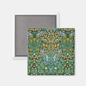 Vintage Floral Pattern William Morris Magneet (Voorkant / Achterkant)