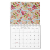 Vintage Floral Patterns Mid-Year / Academic Kalender (Jan 2026)