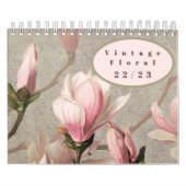 Vintage Floral Patterns Mid-Year / Academic Kalender (Hoes)