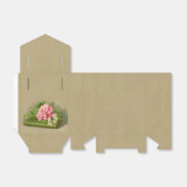 Vintage Floral Peony Classy Book Elegant Bedankdoosjes (Uitgevouwen)