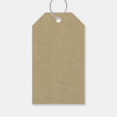 Vintage Floral Peony Classy Book Elegant Cadeaulabel (Achterkant)