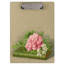 Vintage Floral Peony Classy Book Elegant