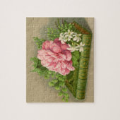 Vintage Floral Peony Classy Book Elegant Legpuzzel (Verticaal)