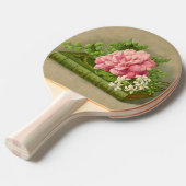 Vintage Floral Peony Classy Book Elegant Tafeltennisbatje (Voorkant Gekanteld)