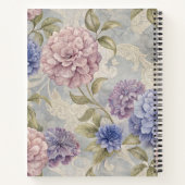 Vintage Floral Peony Notitieboek (Achterkant)