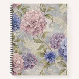 Vintage Floral Peony Notitieboek