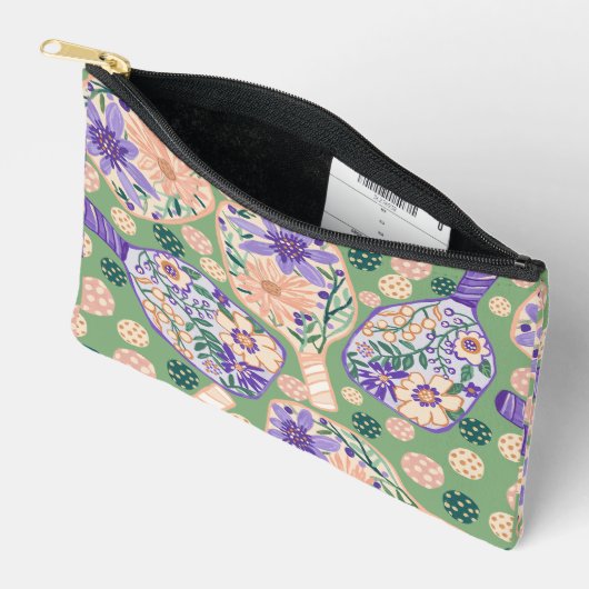 Vintage Floral Pickleball Design Etui (Open)