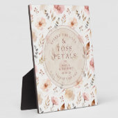 Vintage Floral PInk Shades Toss Petals TLW26 Fotoplaat (Zijkant)